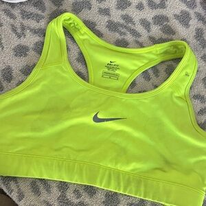 Nike Women's Neon Yellow Sports Bra